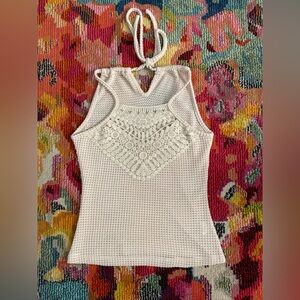 Free People Style Crocheting Halter Top